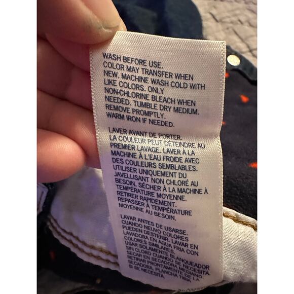 OshKosh B’gosh Denim Overalls 24M Dark Wash Heart Lined Cuffed - Picture 8 of 10